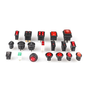 16A 120V Snap-in Round Miniatur AC Rocker Switches